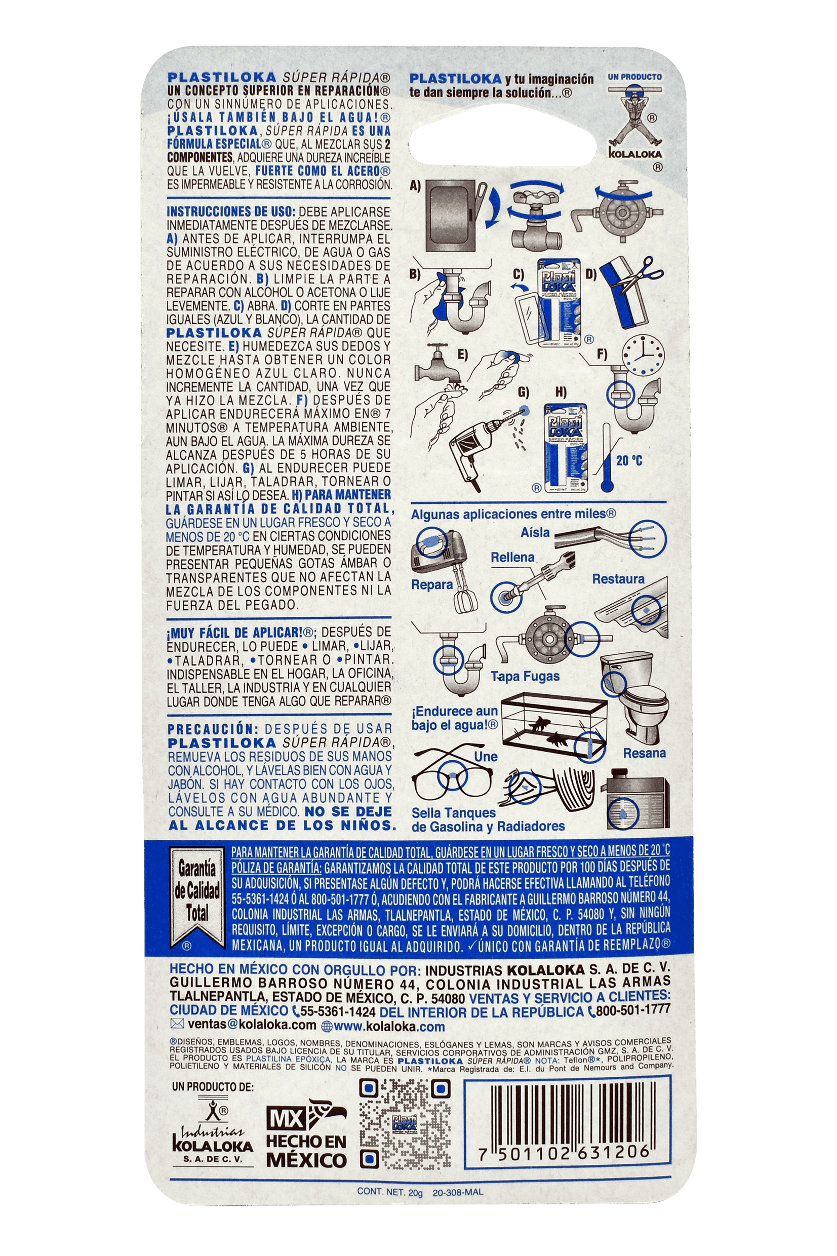 PlastiLoka Súper Rápida 20g