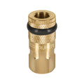 Cople rápido de latón, hembra, cuerda 1/4" NPT, TRUPER