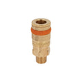 Cople rápido de latón, macho, cuerda 1/4" NPT, TRUPER