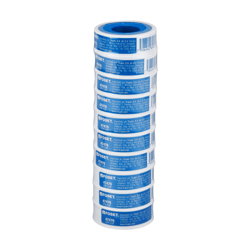 Cinta sella roscas 1/2" x 7 m, uso general, Foset