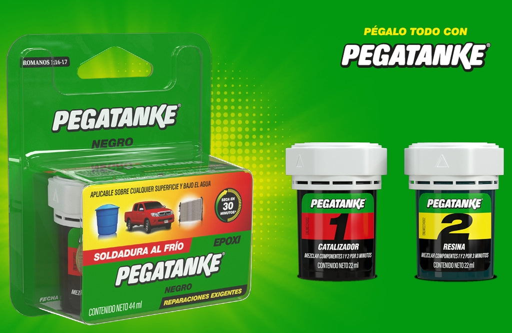 Pegamento Epóxico Negro profesional Pegatanke 44ml