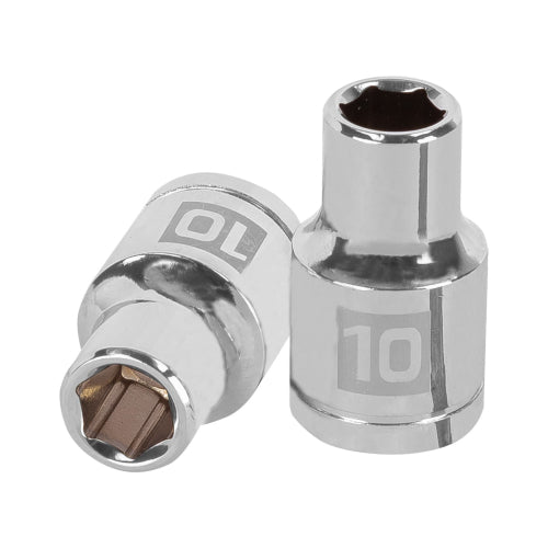 Dado de 10 mm, 6 puntas, cuadro 1/2", Truper