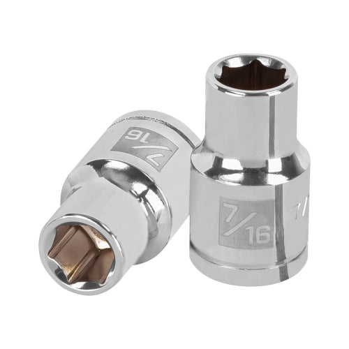 Dado de 7/16", 6 puntas, cuadro 1/2", Truper