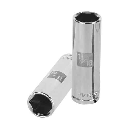Dado largo de 11/16", 6 puntas, cuadro 1/2", Truper