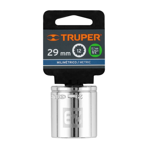 Dado de 29 mm, 12 puntas, cuadro 1/2", Truper