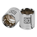 Dado de 30 mm, 12 puntas, cuadro 1/2", Truper
