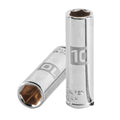 Dado largo de 10 mm, 6 puntas, cuadro 1/4", Truper