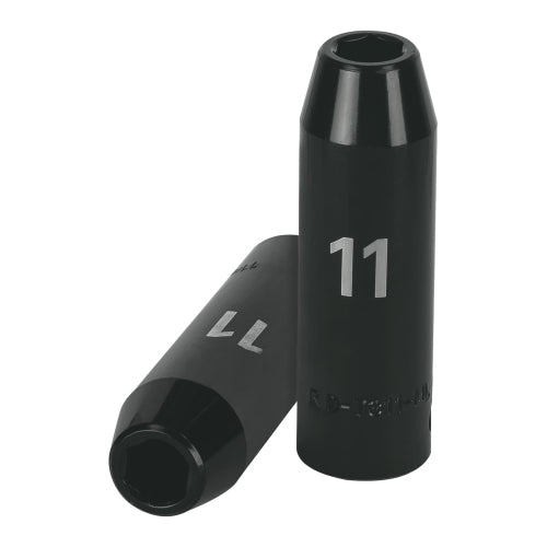 Dado largo cuadro 1/2" de impacto 6 puntas de 11 mm, Truper