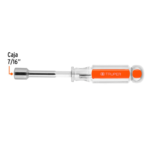 Desarmador de caja 7/16" mango de acetato, Truper