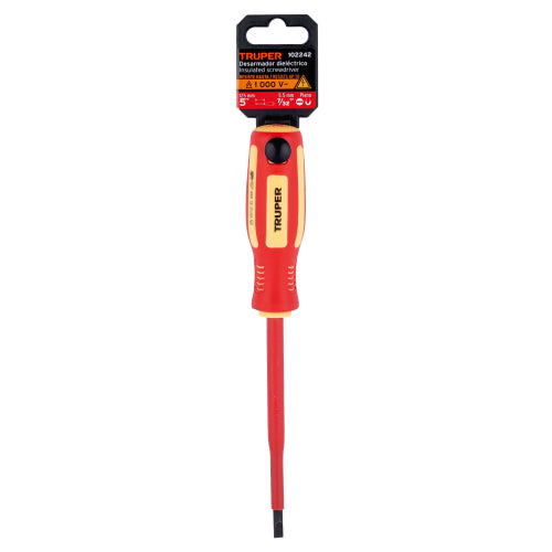 Desarmador dieléctrico plano 7/32" x 5", Truper