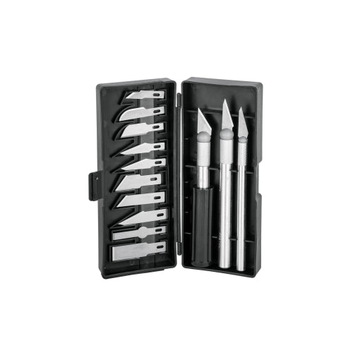 Juego de exactos con 13 cuchillas en estuche, PRETUL