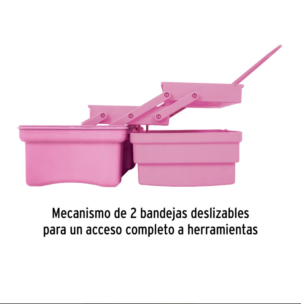 Caja cosmetiquera 14", rosa Pretul