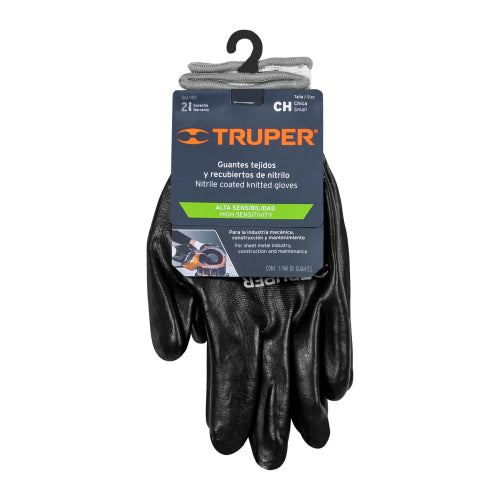 Guantes de poliéster recubiertos de nitrilo, TRUPER