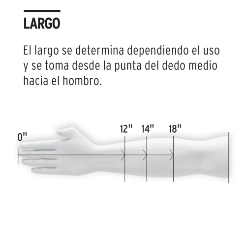 Guantes de neopreno para manejo de químicos, TRUPER