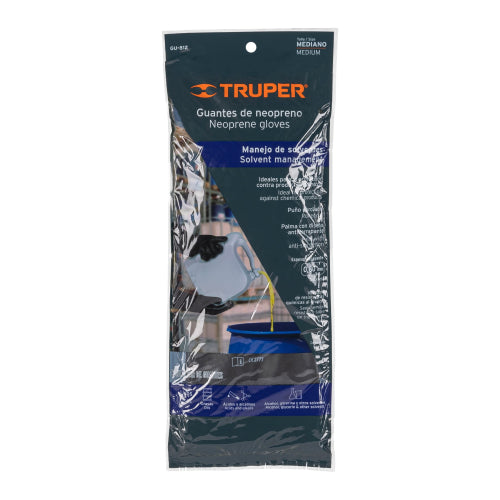 Guantes de neopreno para manejo de químicos, TRUPER