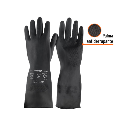 Guantes de neopreno para manejo de químicos, TRUPER