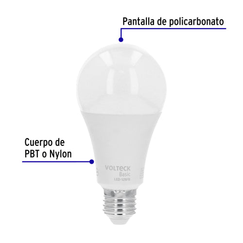 Lámpara de LED tipo bulbo A22 16 W, luz de día, caja, Basic