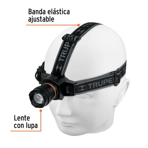 Linterna de minero LED 430 lm, recargable, TRUPER EXPERT