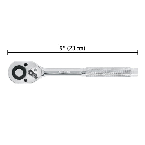 Matraca cuadro 1/2" cabeza de pera liberación rápida, Pretul