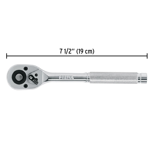 Matraca cuadro 3/8" cabeza de pera liberación rápida, Pretul