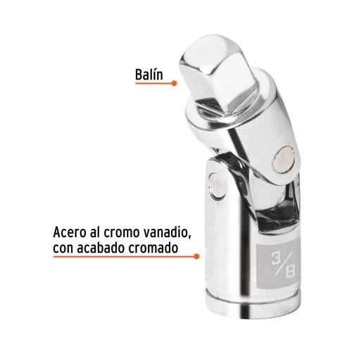 Nudo universal para dados con cuadro de 3/8", Truper