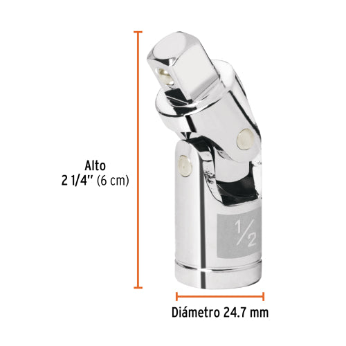 Nudo universal para dados con cuadro de 1/2", Truper