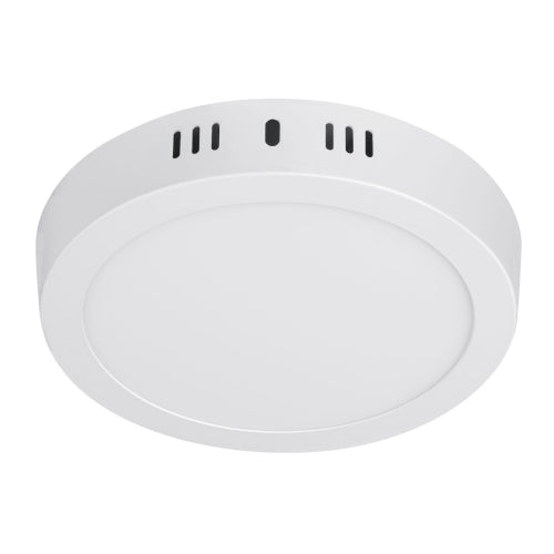 Luminario LED tipo plafón 12 W, redondo, luz de día, blanco