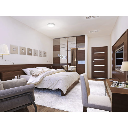 Luminario LED tipo plafón 12 W, redondo, luz de día, blanco