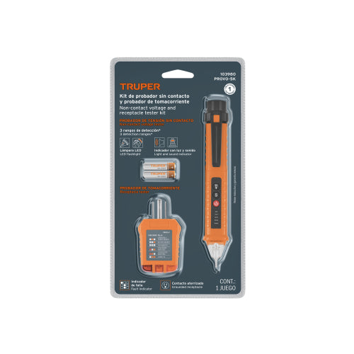 Kit probador s/contacto y tomacorrientes
