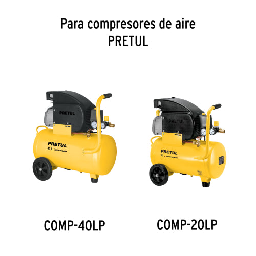 Válvula anti-retorno para compresor, 25/50/10L, Truper