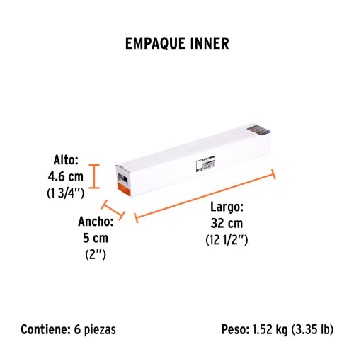 Cincel de punta SDS Plus de 10", Truper
