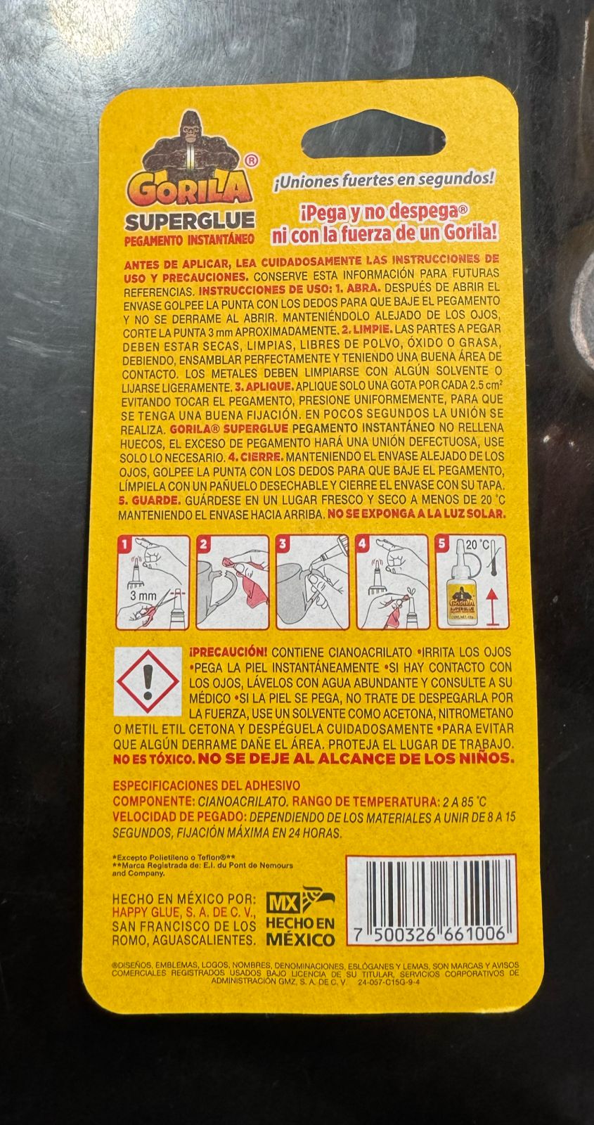 Gorila Super Pegamento 15g