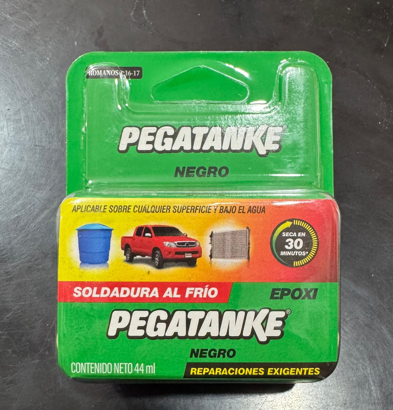 Pegamento Epóxico Negro profesional Pegatanke 44ml