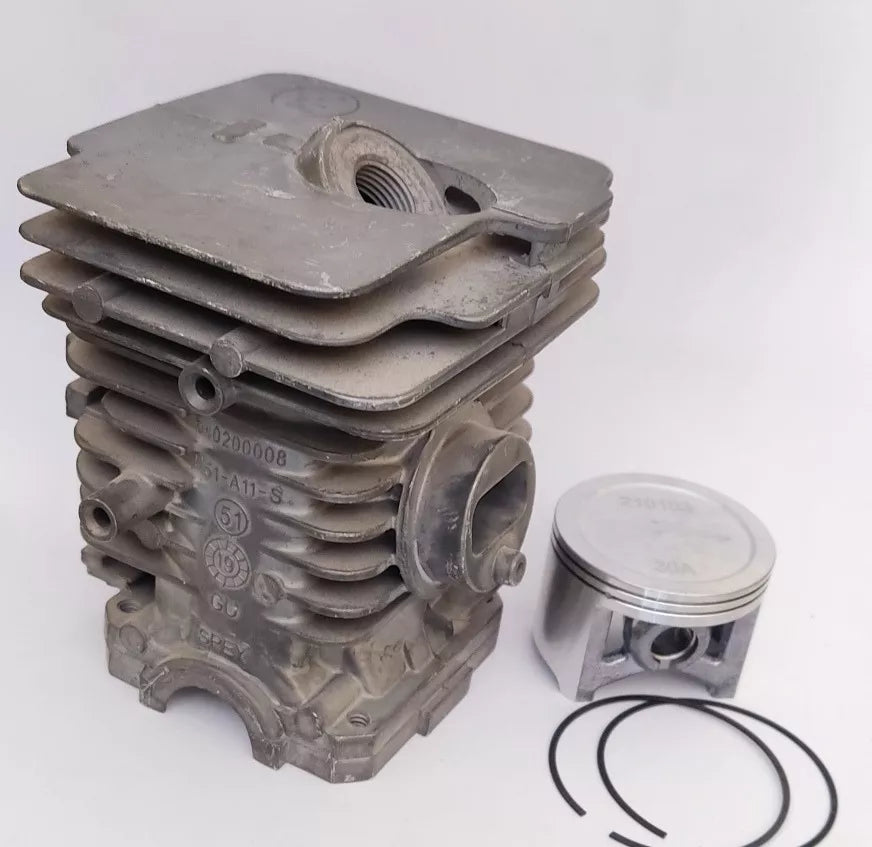 Cilindro pistón y anillos Motosierra Truper Mot-51