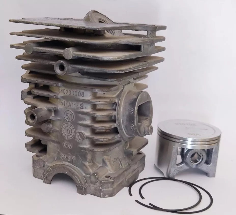 Cilindro pistón y anillos Motosierra Truper Mot-51
